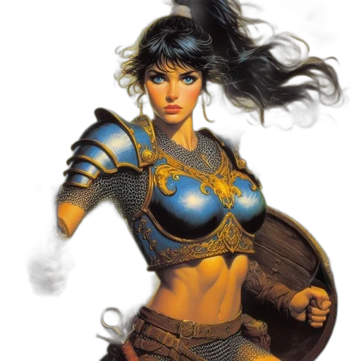 fantasy art, comic book art, concept art, photorealistic transparent PNG cut-out