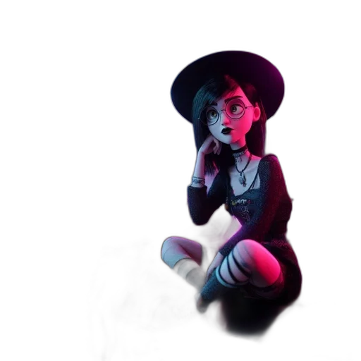 hat, jacket, staff, dress transparent PNG cut-out