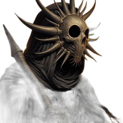 mask, creature, face, crown transparent PNG cut-out