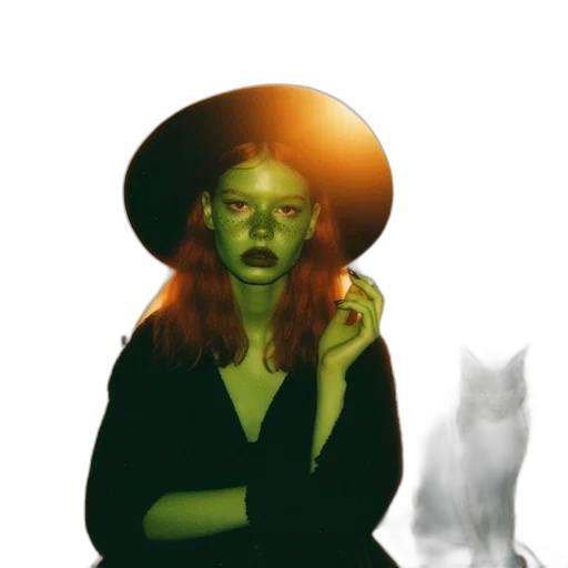 hat, mask, creature, staff transparent PNG cut-out