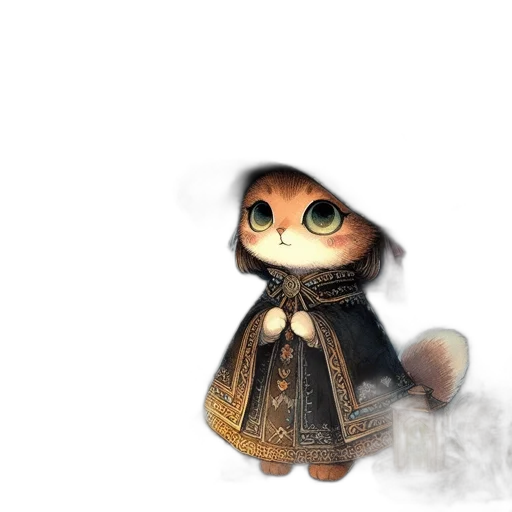 staff, animal, creature, dress transparent PNG cut-out