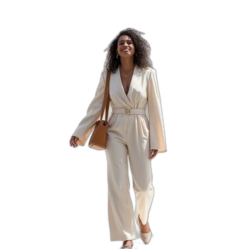 dress, jacket, earth tones, white transparent PNG cut-out