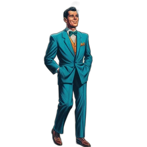 jacket, staff, concept art, 3d render transparent PNG cut-out