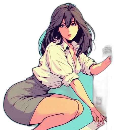 dress, staff, umbrella, flower transparent PNG cut-out