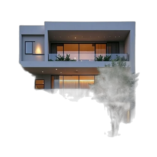 building, 3d render, photorealistic, concept art transparent PNG cut-out