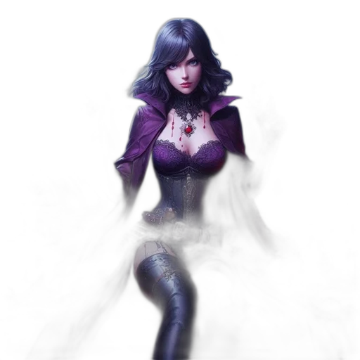 dress, fantasy art, concept art, comic book art transparent PNG cut-out