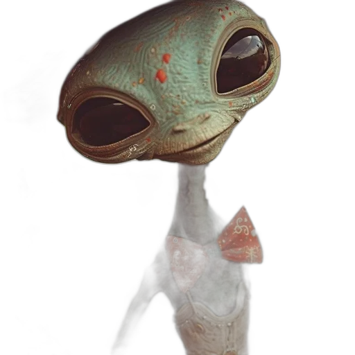robot, mask, creature, staff transparent PNG cut-out