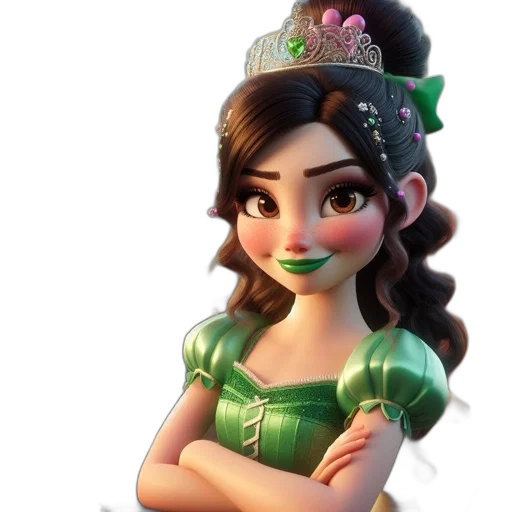crown, dress, jewelry, 3d render transparent PNG cut-out