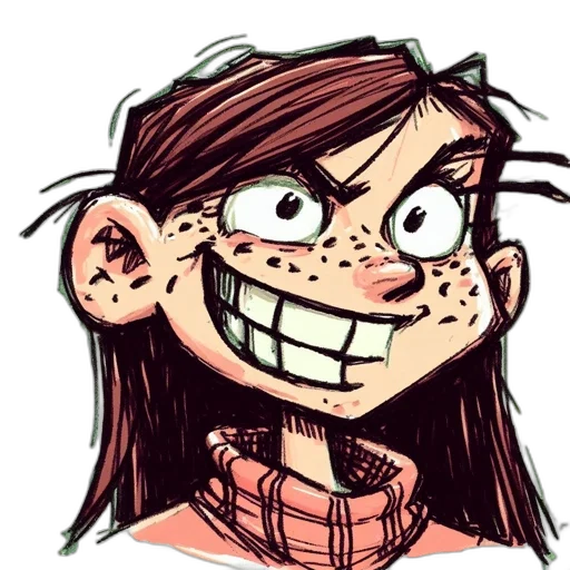 face, creature, hair, cartoon transparent PNG cut-out