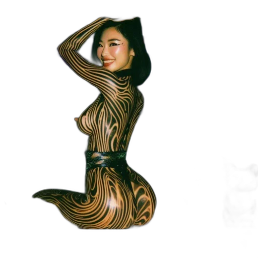 dress, creature, animal, hair transparent PNG cut-out