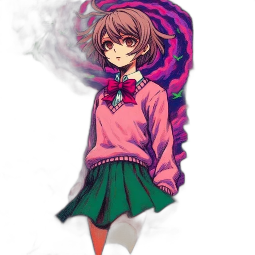 jacket, staff, dress, flower transparent PNG cut-out