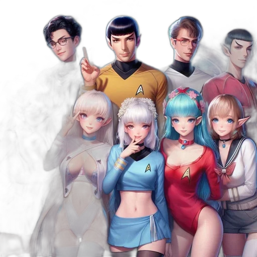 concept art, fantasy art, comic book art, anime transparent PNG cut-out