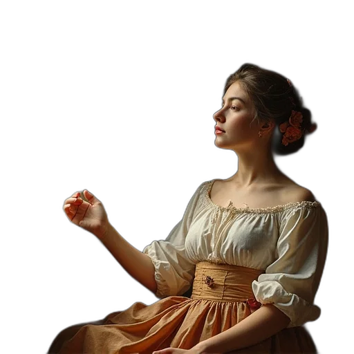 dress, jewelry, staff, furniture transparent PNG cut-out