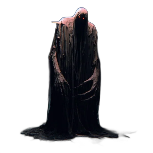 creature, mask, hair, dress transparent PNG cut-out