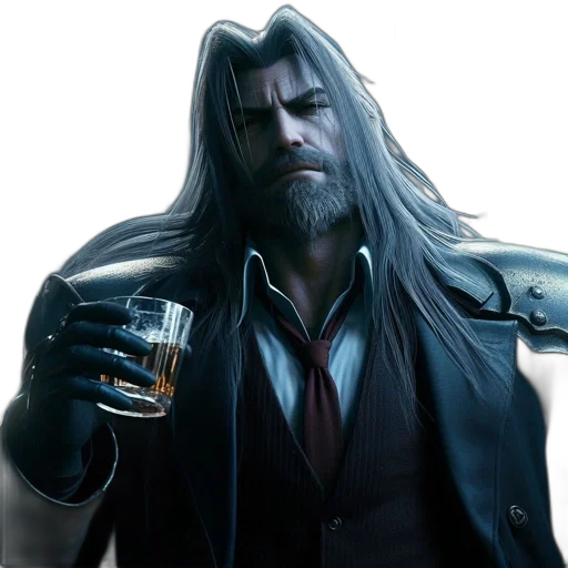 hair, concept art, fantasy art, cyberpunk transparent PNG cut-out