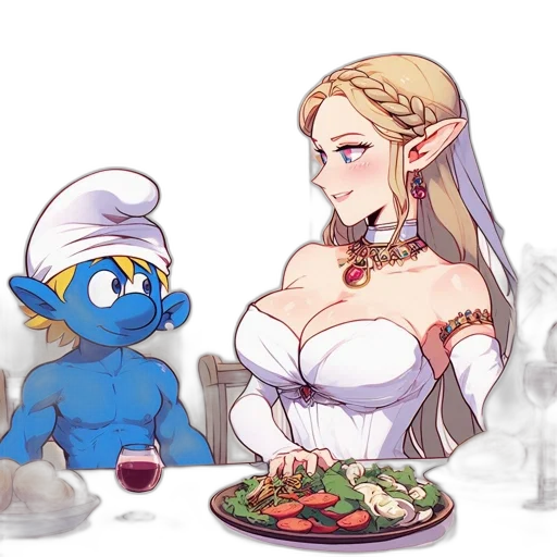 food, dress, pixel art, concept art transparent PNG cut-out
