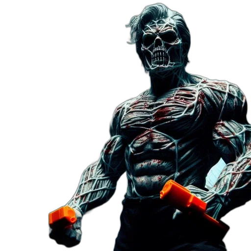 creature, comic book art, concept art, 3d render transparent PNG cut-out