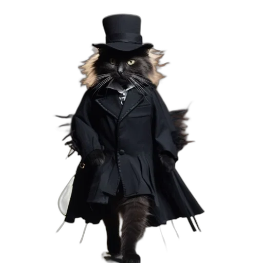 jacket, hat, umbrella, animal transparent PNG cut-out