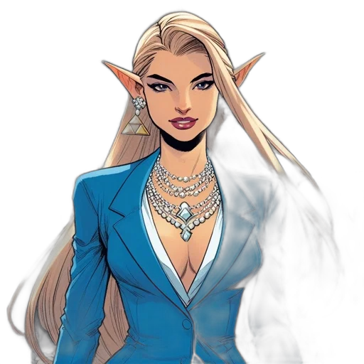 jewelry, dress, staff, fantasy art transparent PNG cut-out