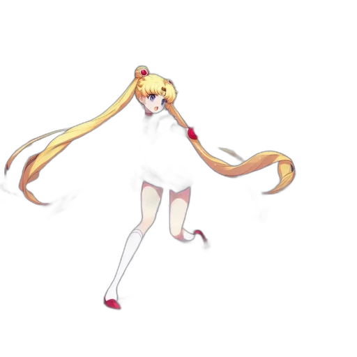 staff, weapon, dress, hair transparent PNG cut-out