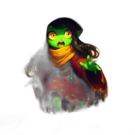 mask, dragon, creature, staff transparent PNG cut-out