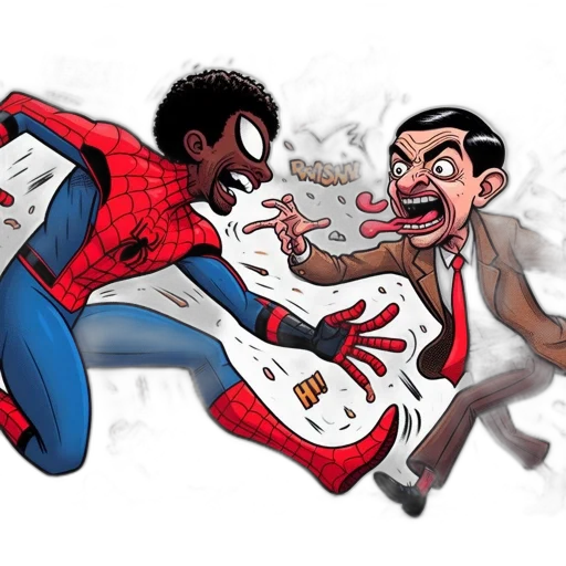 comic book art, concept art, cartoon, fantasy art transparent PNG cut-out