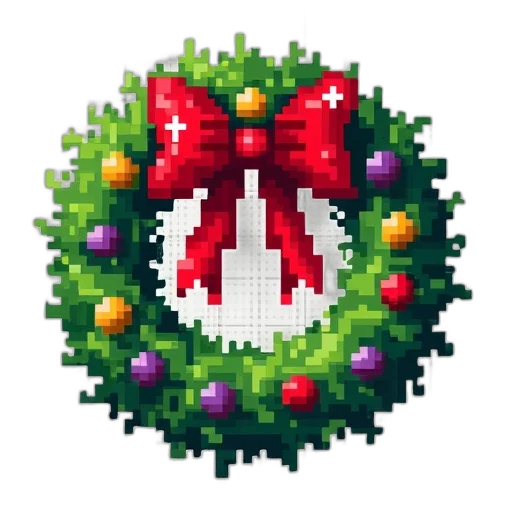 crown, pixel art, 3d render, red transparent PNG cut-out