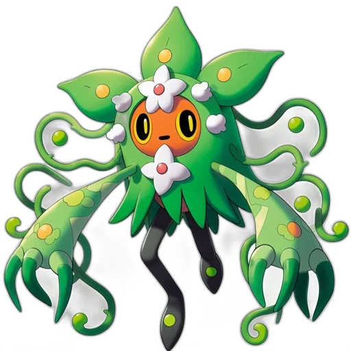 creature, staff, crown, flower transparent PNG cut-out