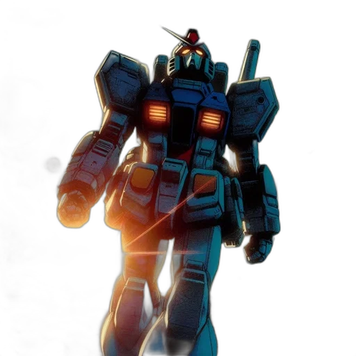 robot, weapon, staff, concept art transparent PNG cut-out