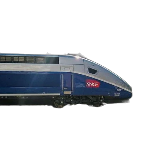 3d render, blue, silver, train transparent PNG cut-out