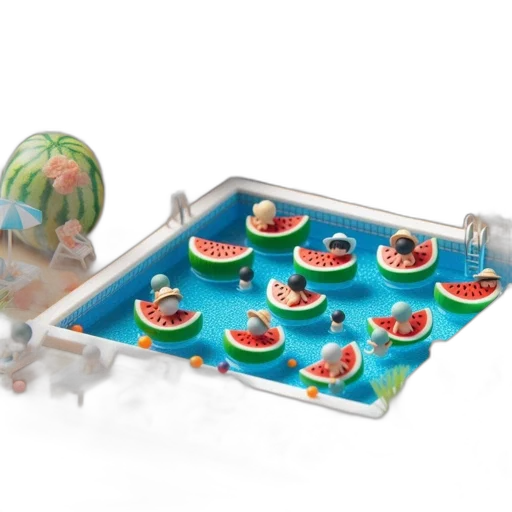 food, 3d render, concept art, outer space transparent PNG cut-out