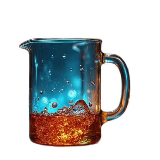 bottle, photorealistic, fantasy art, 3d render transparent PNG cut-out