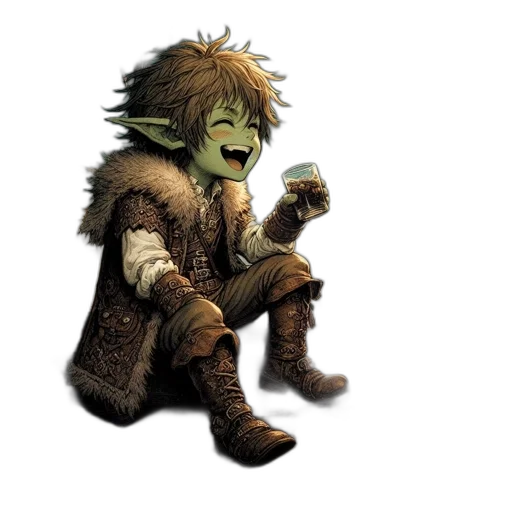 staff, mask, creature, jacket transparent PNG cut-out