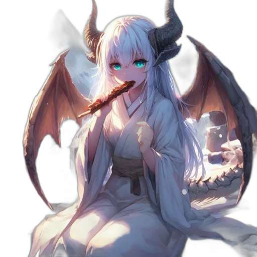 dragon, creature, staff, weapon transparent PNG cut-out