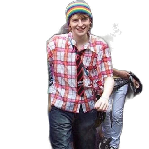 hat, jacket, creature, staff transparent PNG cut-out