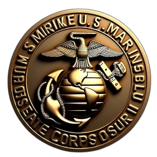 official, marine, corps, medal transparent PNG cut-out