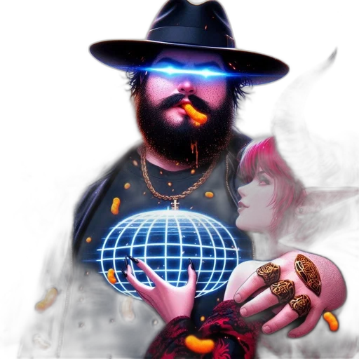 hat, staff, animal, creature transparent PNG cut-out