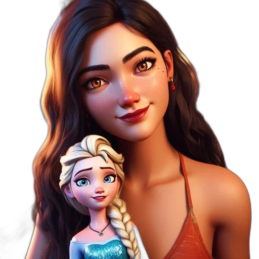 face, fantasy art, concept art, cartoon transparent PNG cut-out
