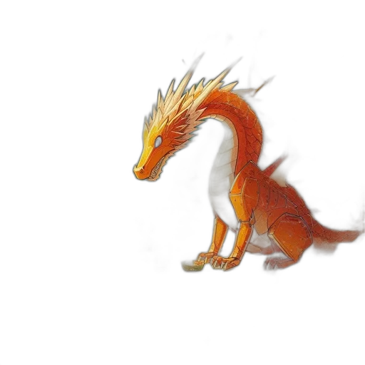 dragon, creature, animal, staff transparent PNG cut-out