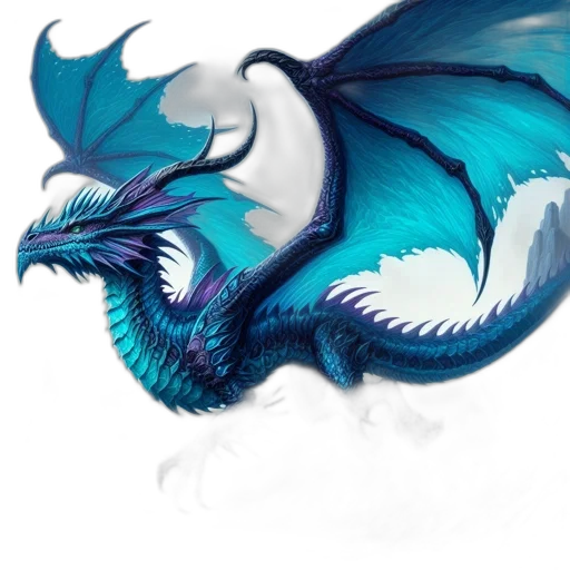 dragon, staff, creature, animal transparent PNG cut-out