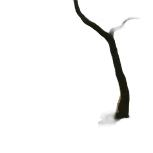 tree, staff, hair, creature transparent PNG cut-out
