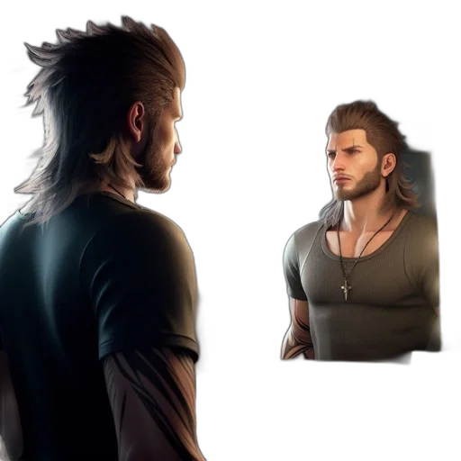 hair, concept art, 3d render, fantasy art transparent PNG cut-out