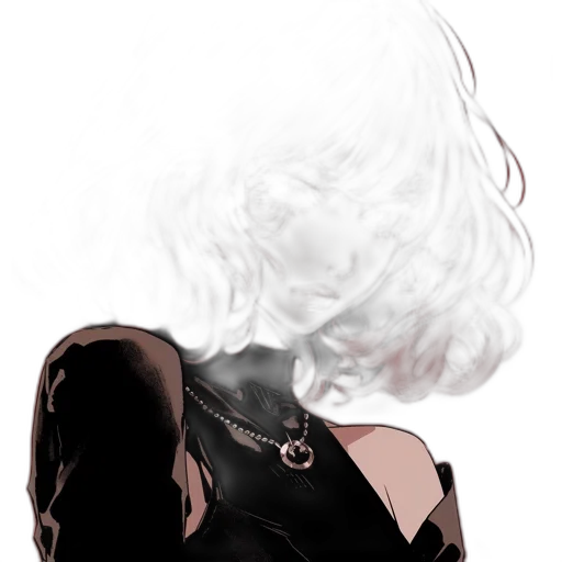 hair, mask, face, weapon transparent PNG cut-out