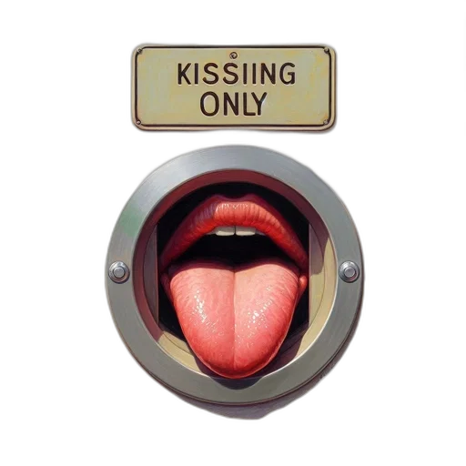 unconventional, kissing, booth, features transparent PNG cut-out