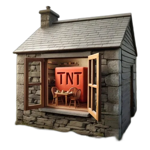 furniture, building, 3d render, concept art transparent PNG cut-out