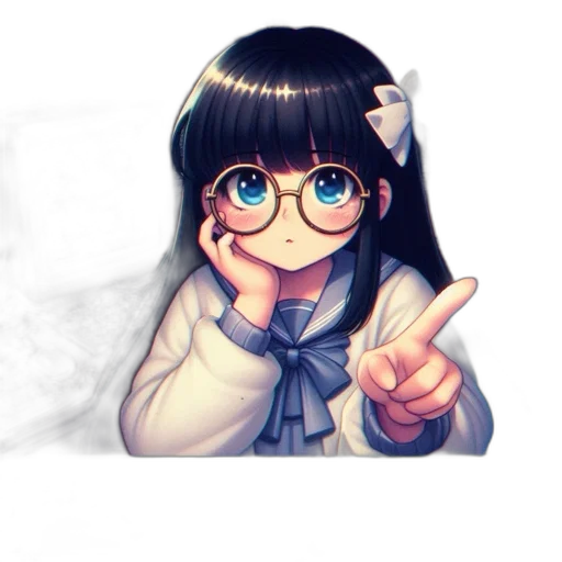 staff, face, weapon, anime transparent PNG cut-out