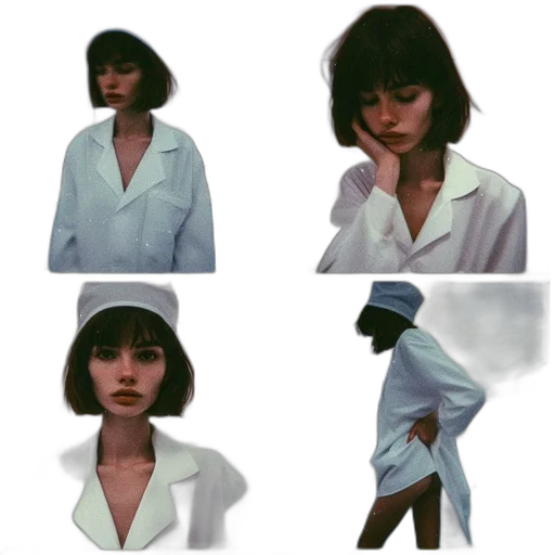 jacket, face, concept art, photorealistic transparent PNG cut-out