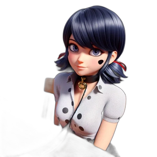 staff, dress, face, 3d render transparent PNG cut-out