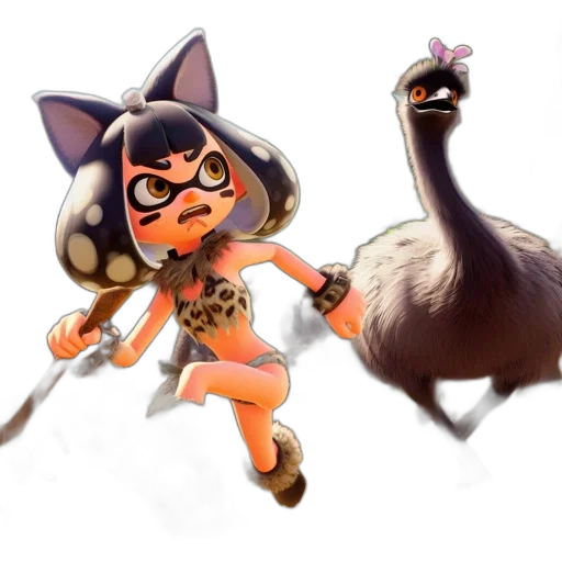 animal, creature, weapon, staff transparent PNG cut-out