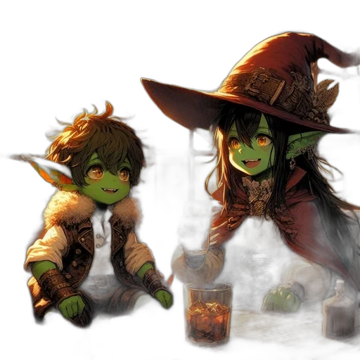 concept art, fantasy art, pixel art, comic book art transparent PNG cut-out